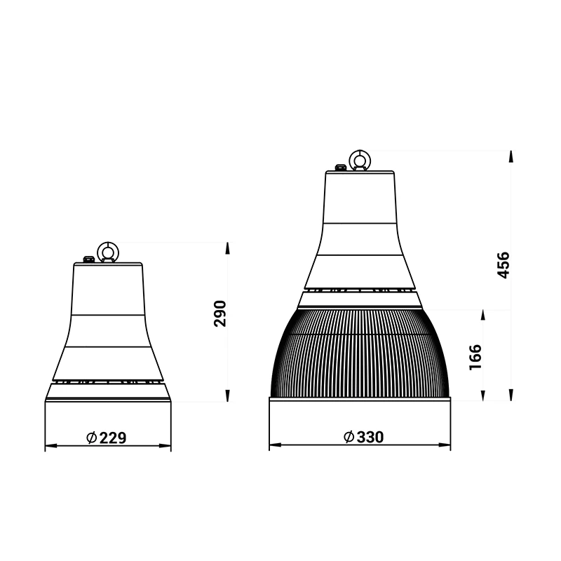 Cloche Lowbay avec sélecteur de puissance et CCT