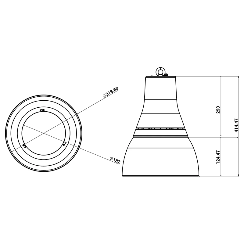 Réflecteur en aluminium pour Cloche CCT Lowbay