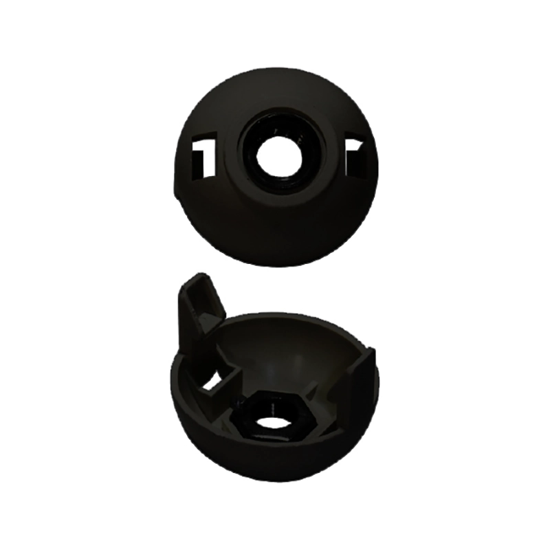 Cabeza Termoplástico E27 ALG Negra con rosca metálica