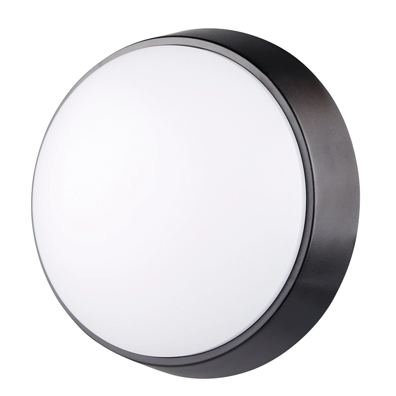 Aplique LED Exterior Round CCT 14W IP65 Negro