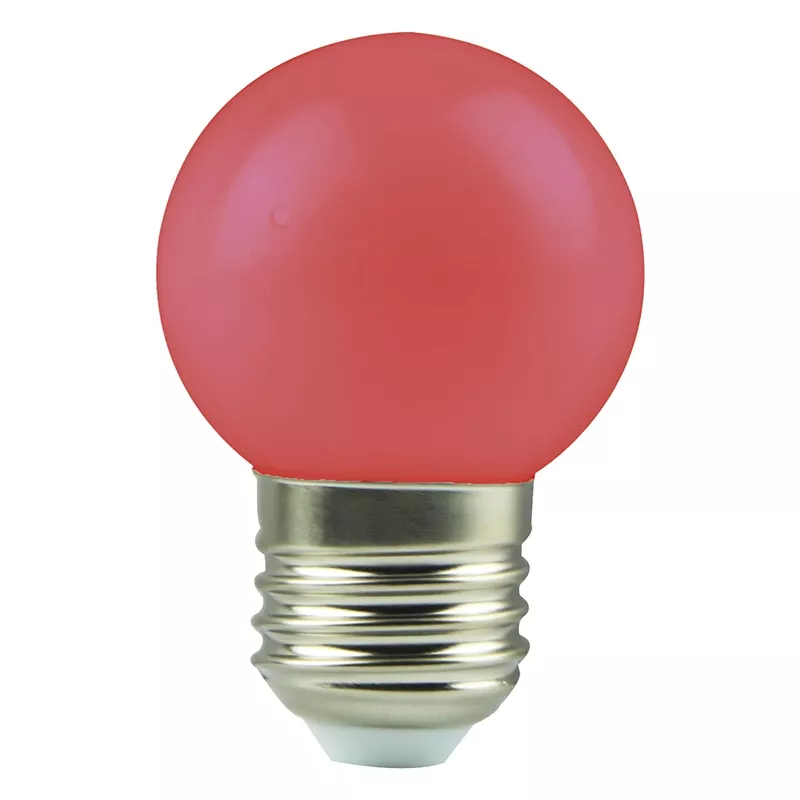Bombilla LED Esférica Decorativa Roja