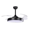 Ventilador de techo con luz LED Sena Negro